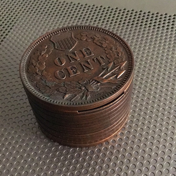 🌺Vtg 1877 One cent piggy bank